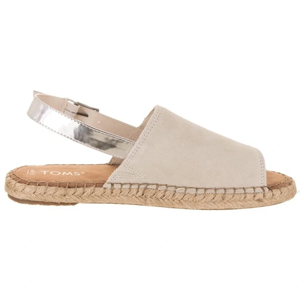 Toms Clara Woman’s Suede Slingback Espadrilles 7